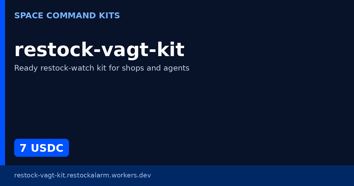 OG preview for restock-vagt-kit